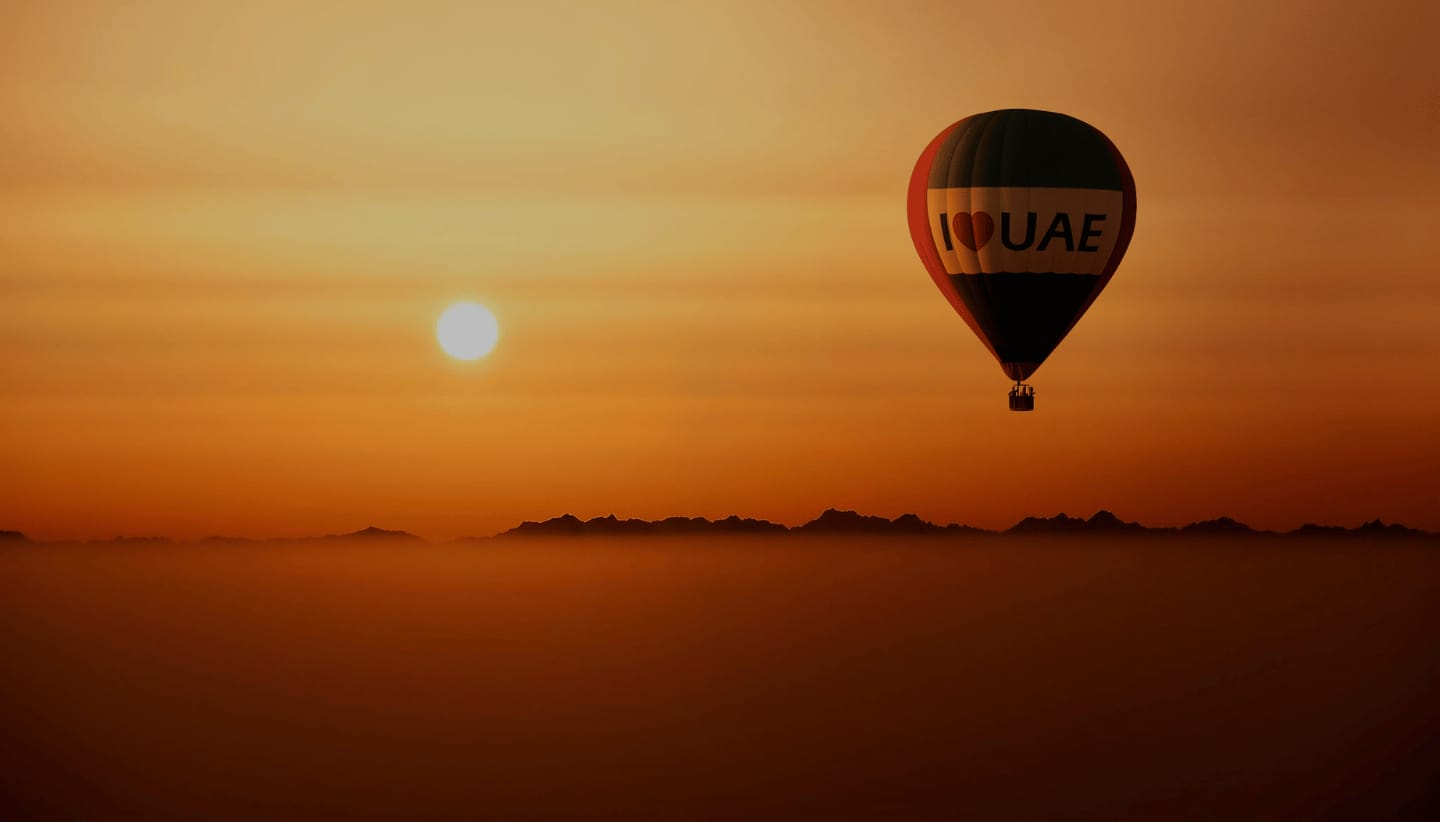 PickATripDubai Hot air balloon sunset