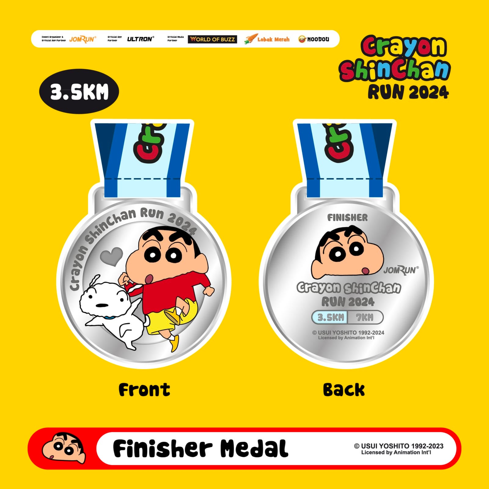 2 ShinChan Medal 3.5KM