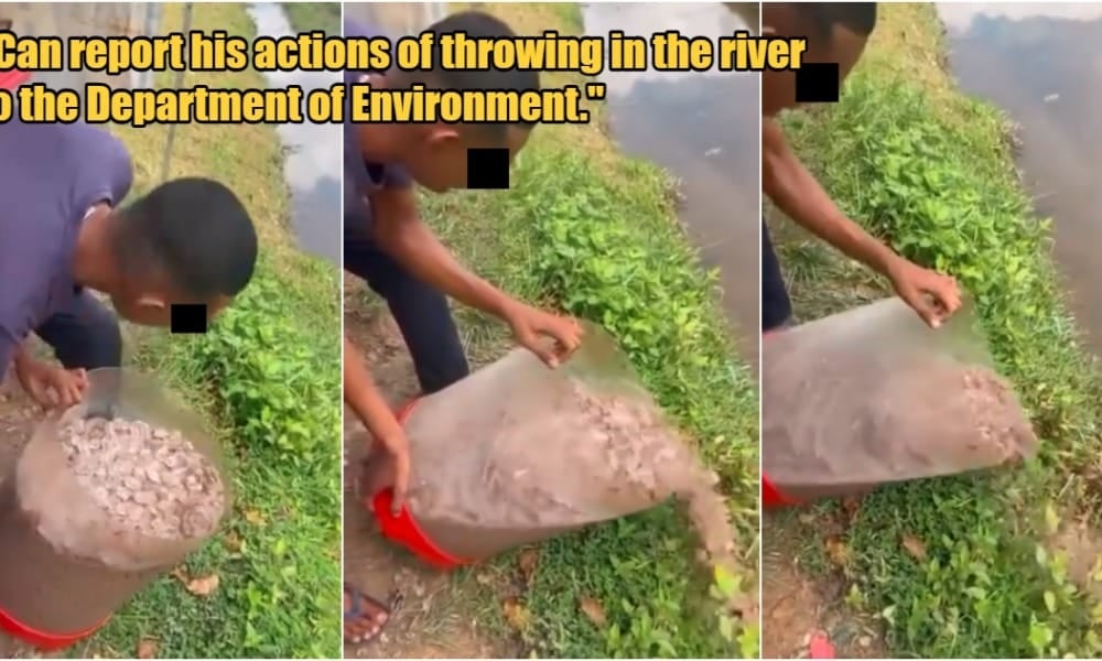 M'sian Vendor Gets Condemned for Throwing Drinks Into River After it ...
