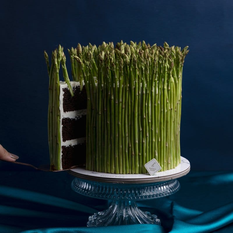 asparagus cake april fools edition 2 2