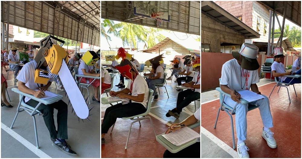 Filipino Uni Exam Anti Cheating Helmets