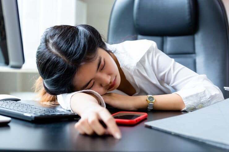 young working woman tired work 1150 15752
