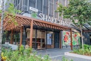 Photo 1 Shake Shack Malaysia s main entrance with artwork at TRX Exchange