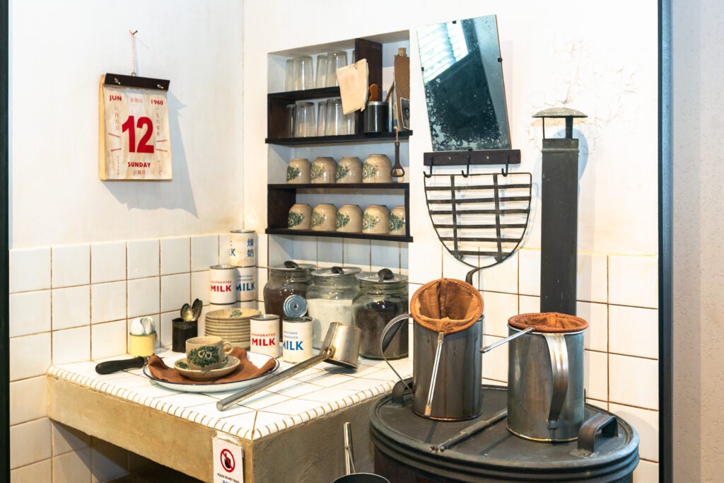 A Vintage Coffee Brewing Station