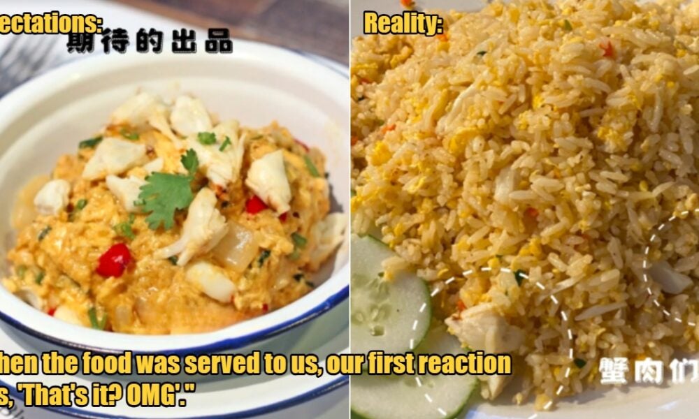 Woman Disappointed Over Penang Eatery’s RM78 Crab Fried Rice with Only Tiny Pieces of Crab