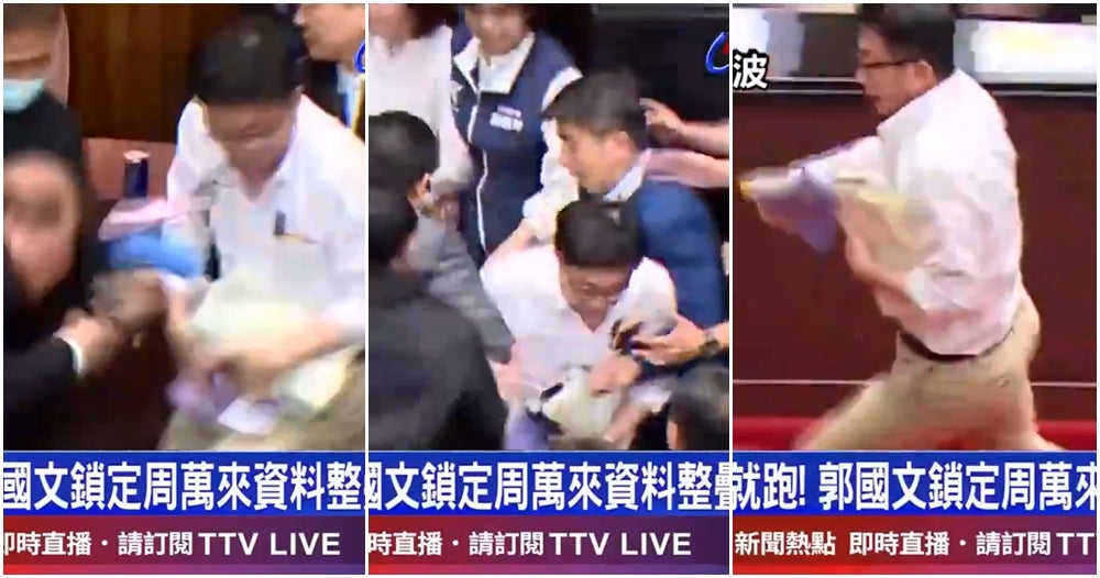 Taiwan Member Of Parliament Run With Bill