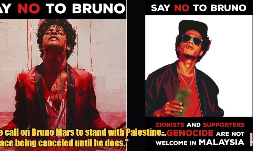 M'sian NGO Calls for Bruno Mars to Speak Up for Palestine or Risk ...