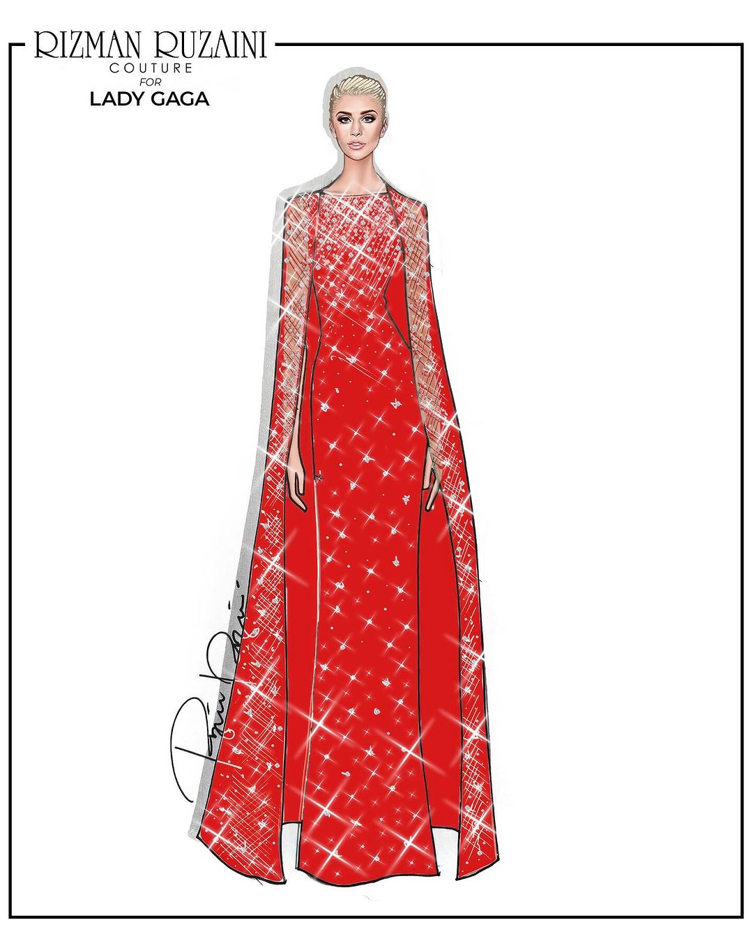 Lady Gaga Rizman Ruzaini Dress 1