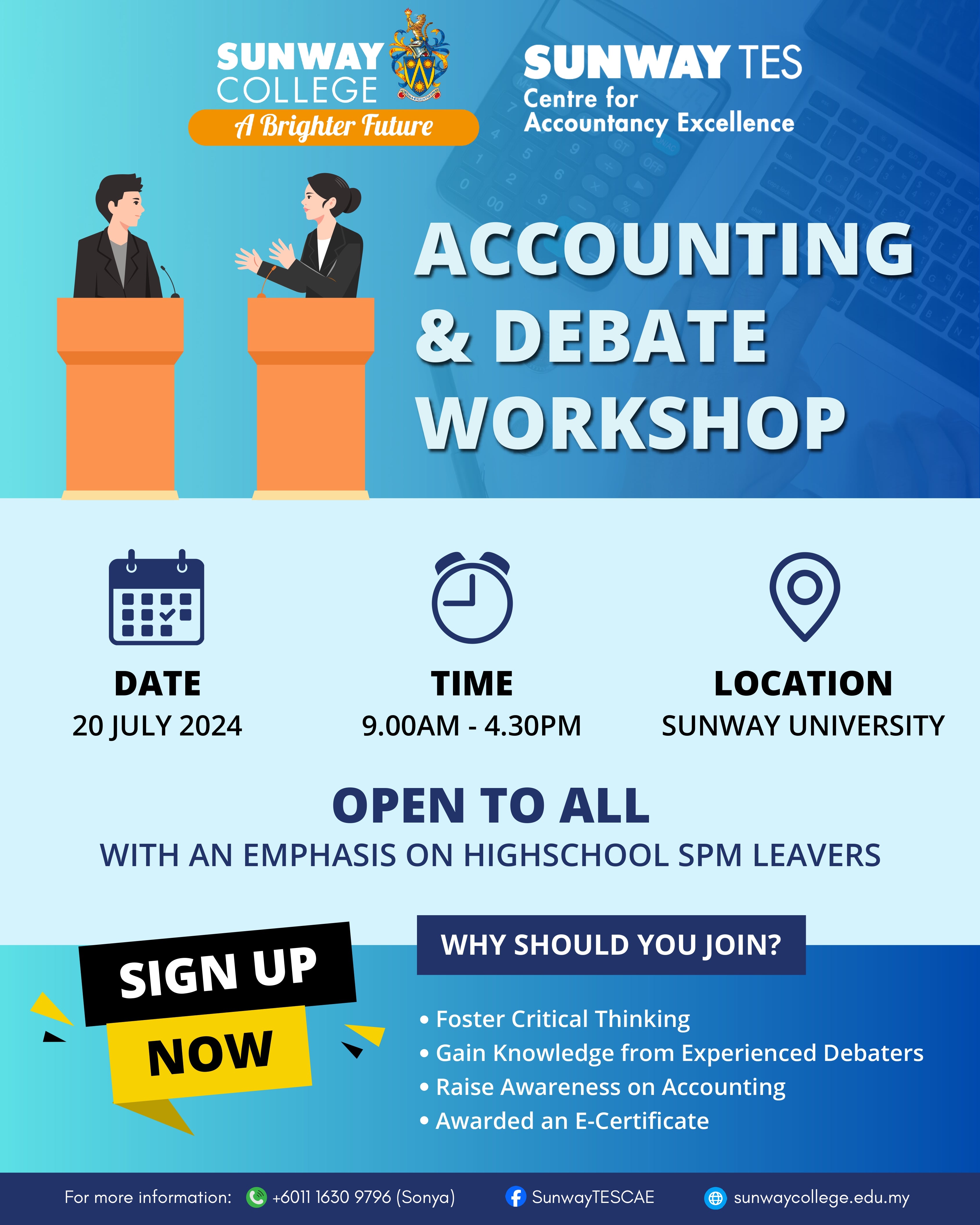 Accounting Debate Workshop