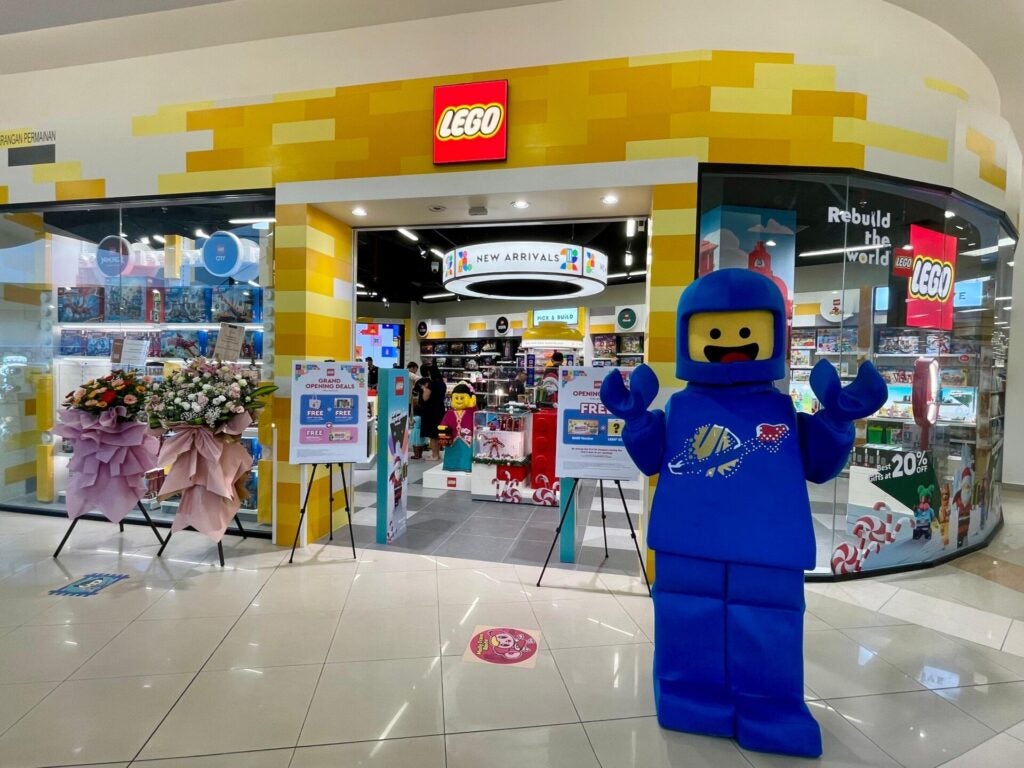 Lego Certified Store With Benny The Lego Mascot