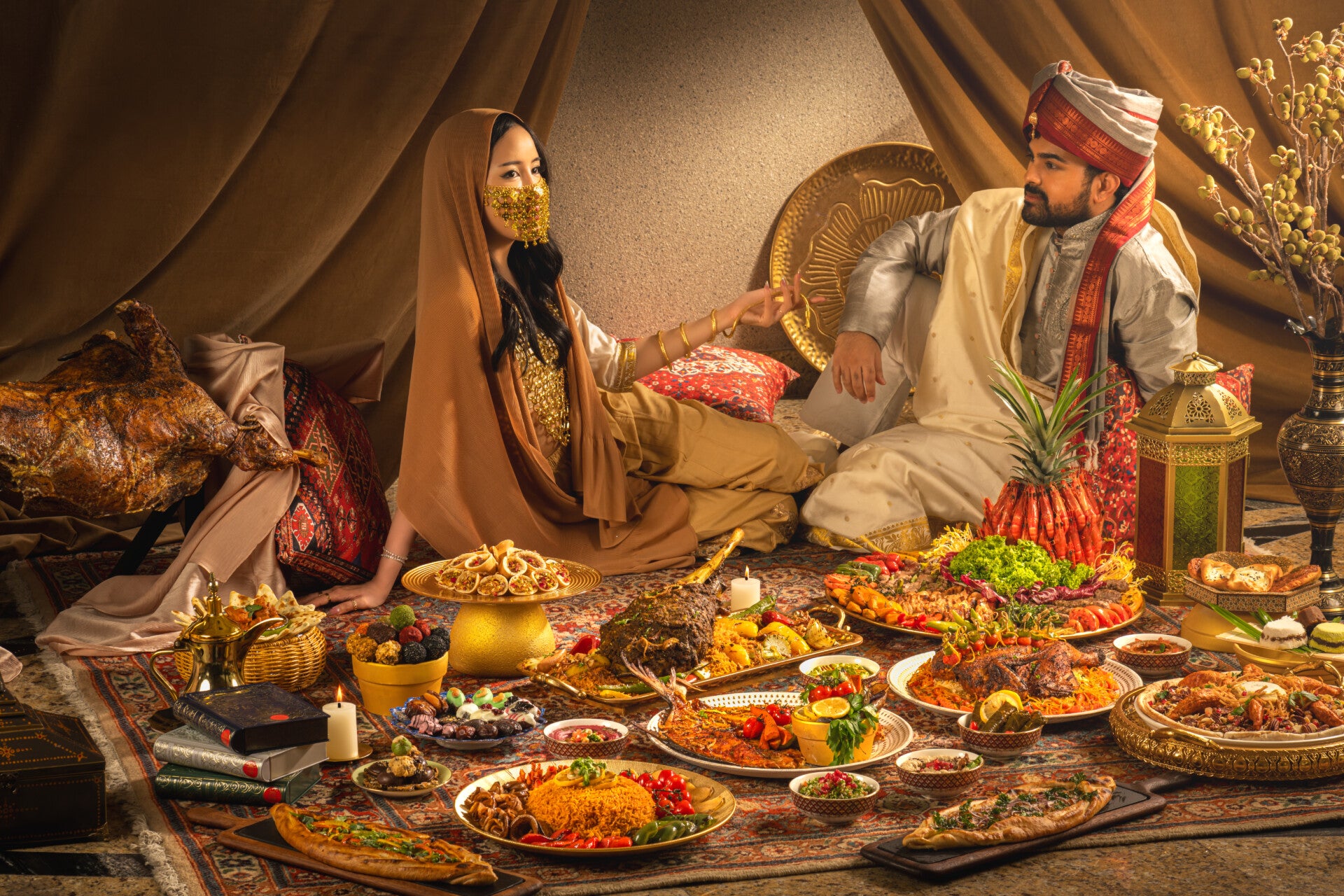 Scheherazade and King Sharyar Landscape