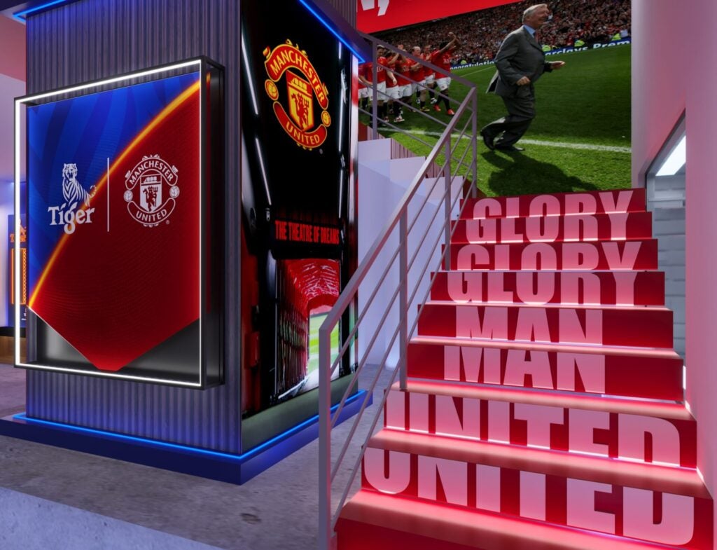 A monumental Tiger® Beer x Manchester United banner for fans to leave their mark will travel back to Old Trafford