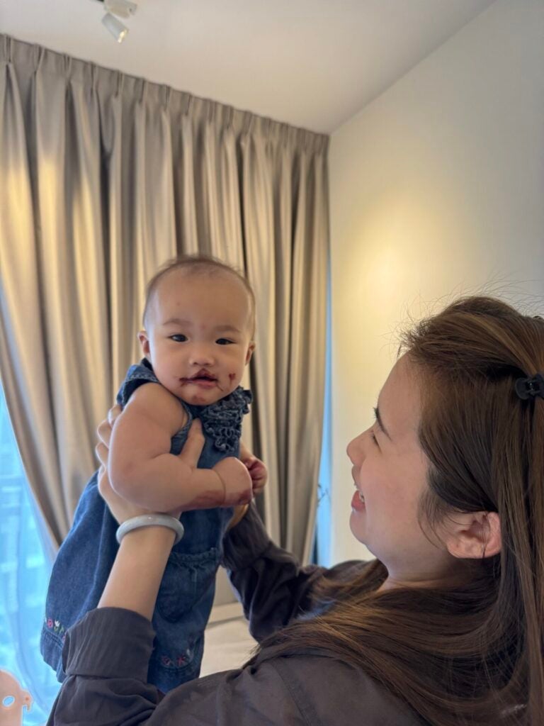 Jeslyn with her cheeky daughter 1