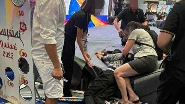 man fell vietnam mall visit malaysia 2025 performance event