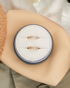 Love is. packing for your honeymoon together 🧳Her sunglasses Check. Perfume Check. Way too ma