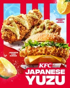 Konnichiwa Malaysia KFC Japanese Yuzu baru je mendarat Aroma yuzu yang fresh Sansho pepper ya