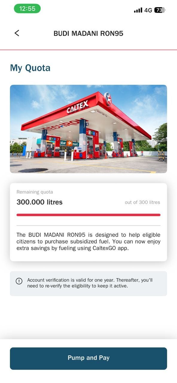 Caltex95 Caltexgo App With Budi95 Subsidy Verified