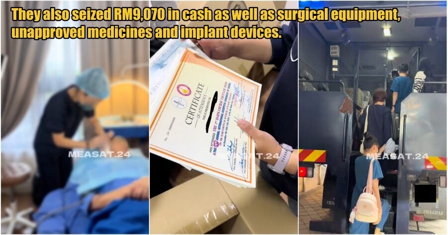 Immigration Dept Raids Illegal KL Beauty Centre Run by Foreigners While a Surgery Was Ongoing