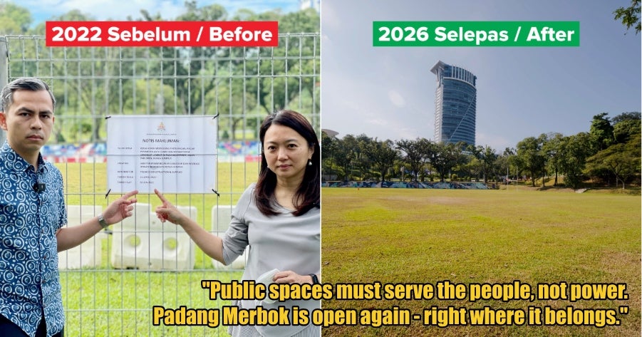 Hannah Yeoh Walks the Talk, Reopens Padang Merbok to Public 3 Years After Protesting Its Closure
