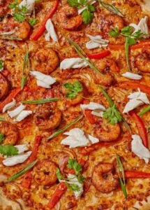 Seafood Mala Pizza