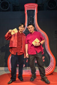 Jed Tan And Nathan At The Prosperity Bottle Wishing Tree