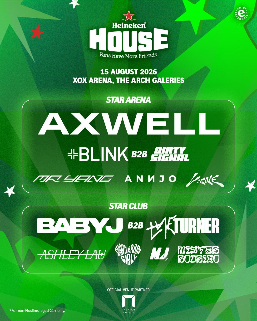Heinekenhouse Artist Lineup