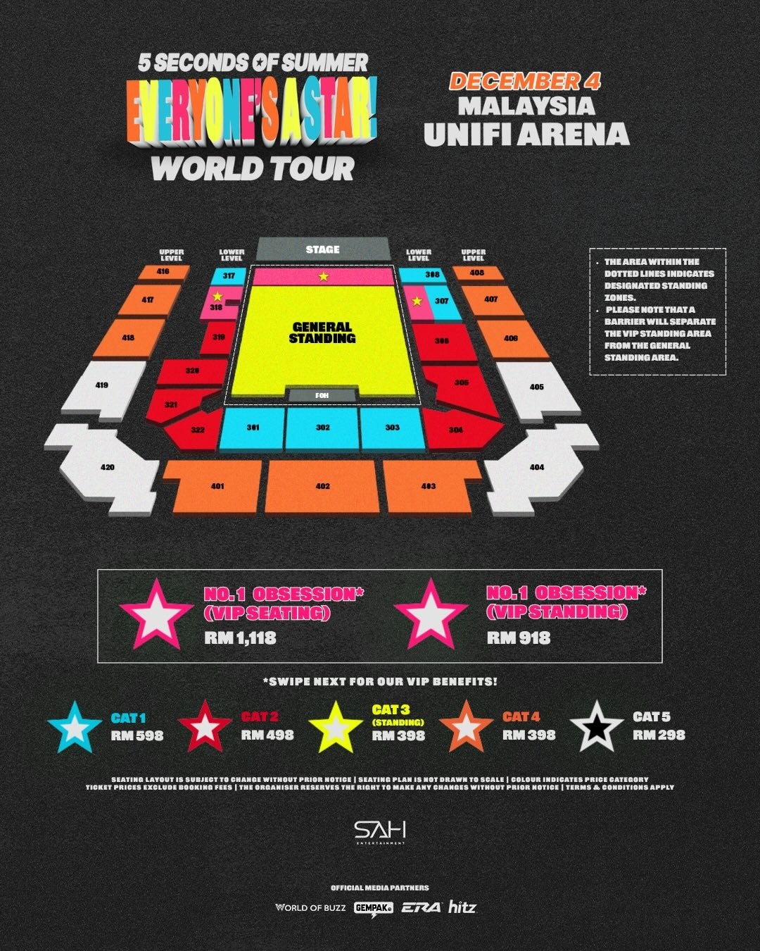 5Sos Seats