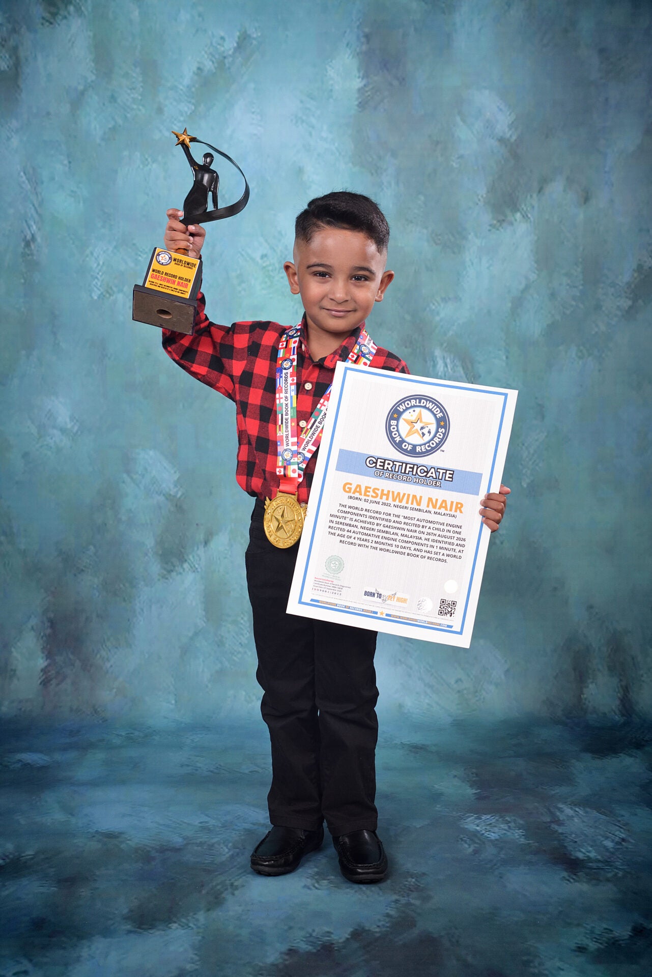 Gaeshwin Nair World Record Holder Worldwide Book Of Records