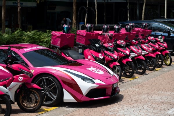 Foodpandaf1 Pink Ferrari 1